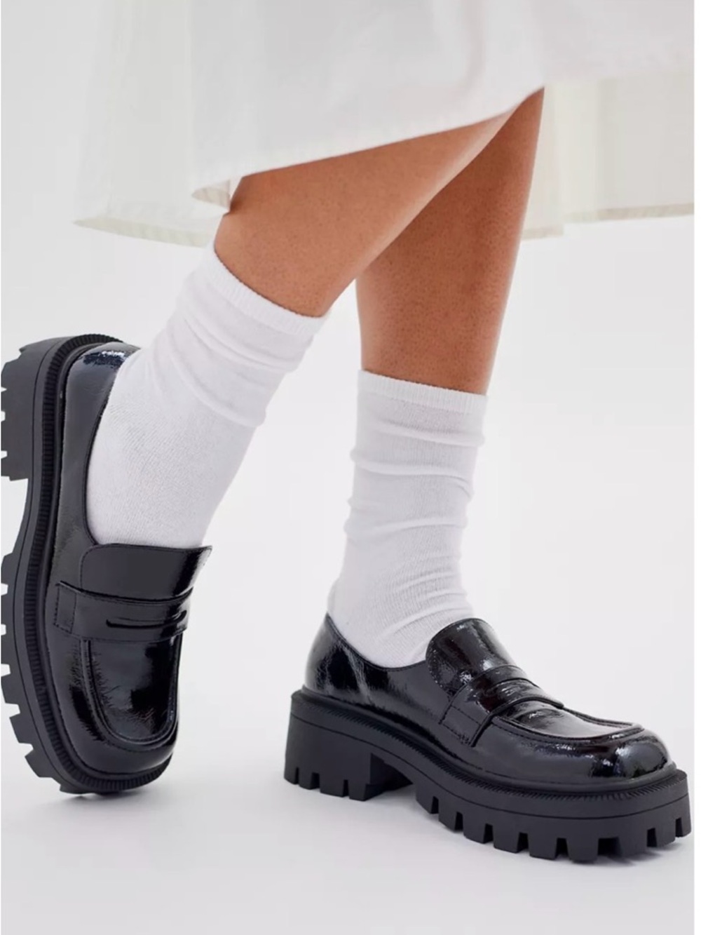 Urban Outfitters Black Patent Chunky Loafers— NEW never been worn! - Picture 8 of 8